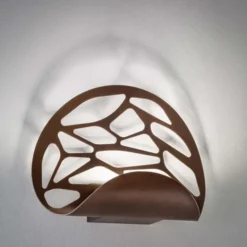 Studio Italia Design Kelly vägglampa, koppar/brons 25cm