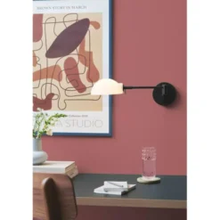 Halo Design Kjøbenhavn vägglampa m/arm, Svart