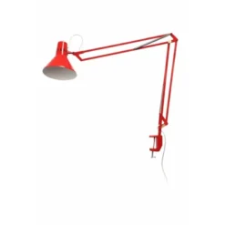 Vintage by Bright 1-2-3 Klämlampa Studio Röd Klassik