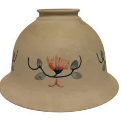 Vintage by Bright 1-2-3 Klockskärm, porslin beige blomma 17 cm