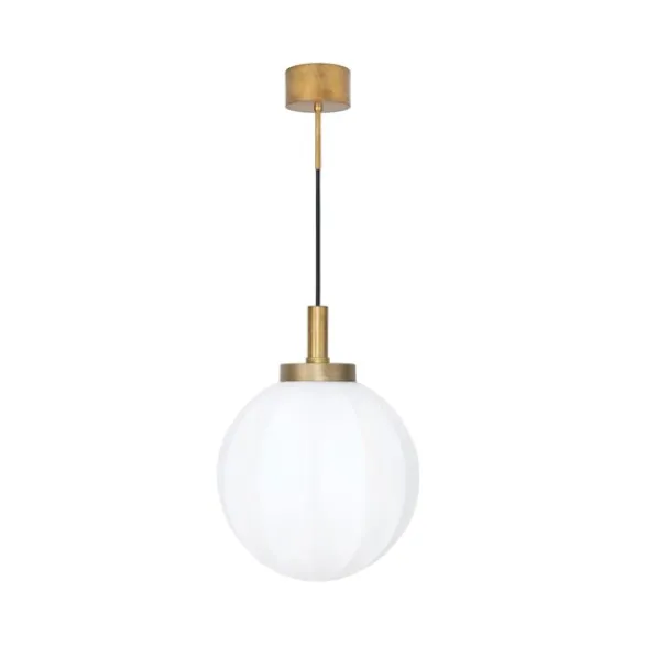 Konsthantverk Klyfta 1 taklampa, råmässing/mattopal 30cm