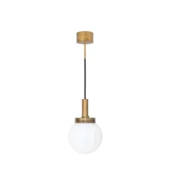 Konsthantverk Klyfta 1 taklampa, råmässing/mattopal 15cm