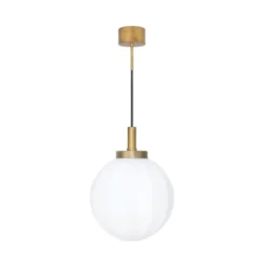 Konsthantverk Klyfta 1 taklampa, råmässing/mattopal 30cm