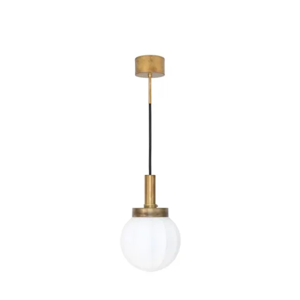 Konsthantverk Klyfta 1 taklampa, råmässing/mattopal 15cm