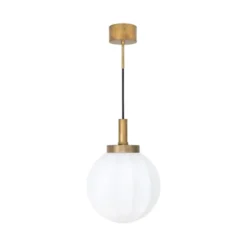 Konsthantverk Klyfta 1 taklampa, råmässing/mattopal 25cm