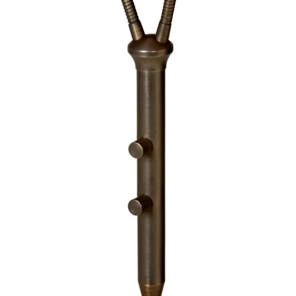 Armaturhantverk Koster golvlampa dubbel, oxid 140cm
