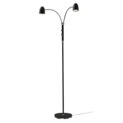 Armaturhantverk Koster golvlampa dubbel, svart 140cm