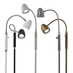 Armaturhantverk Koster golvlampa, sand 140cm