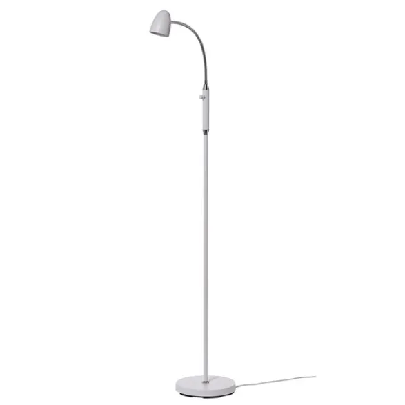 Armaturhantverk Koster golvlampa, vit 140cm