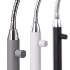 Armaturhantverk Koster golvlampa, vit 140cm
