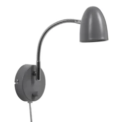 Armaturhantverk Koster vägglampa, grå 30cm