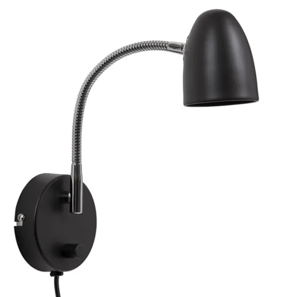 Armaturhantverk Koster vägglampa, svart 30cm