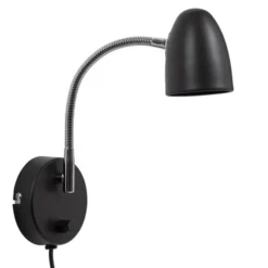 Armaturhantverk Koster vägglampa, svart 30cm