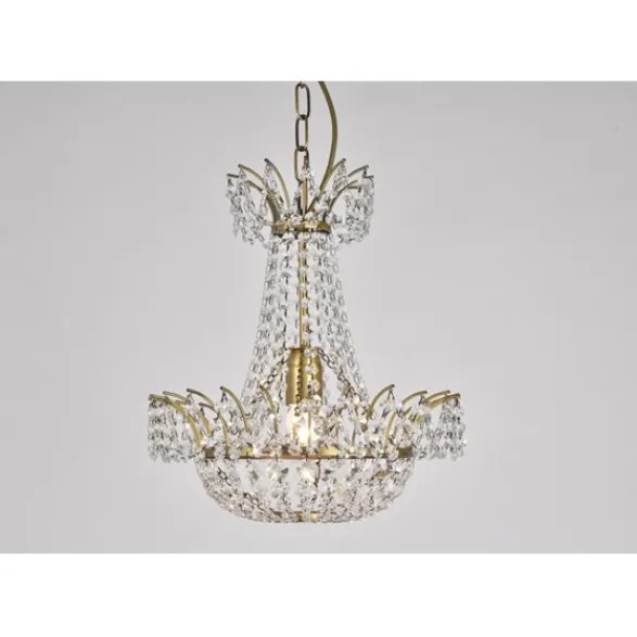 Norrsken Design Kristallkrona Alexander Antikmässing 36cm