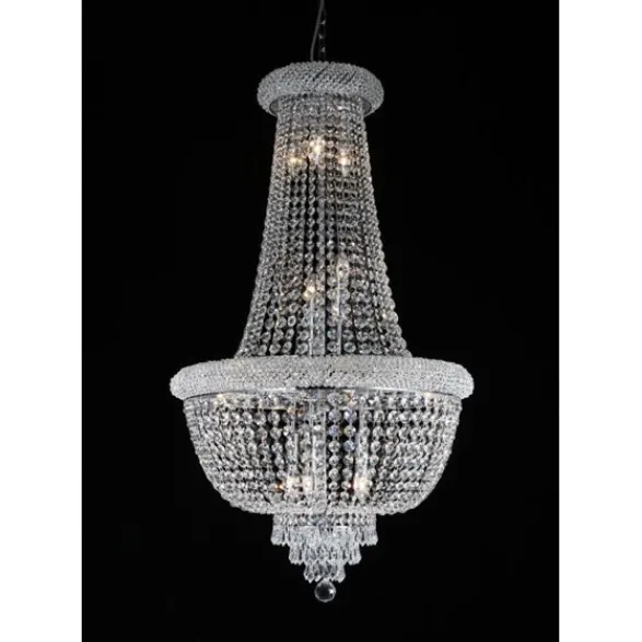 Norrsken Design Kristallkrona Elisabeth Stor Krom 60cm