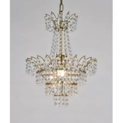 Norrsken Design Kristallkrona Estelle Antikmässing 36cm