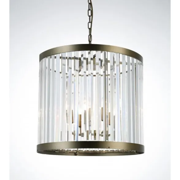 Norrsken Design Kristallkrona Forever Antikmässing 48cm