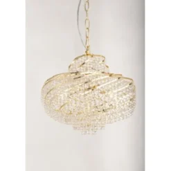 Norrsken Design Kristallkrona Isabelle Guld 40cm