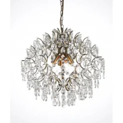 Norrsken Design Kristallkrona Kate Antikmässing 48cm