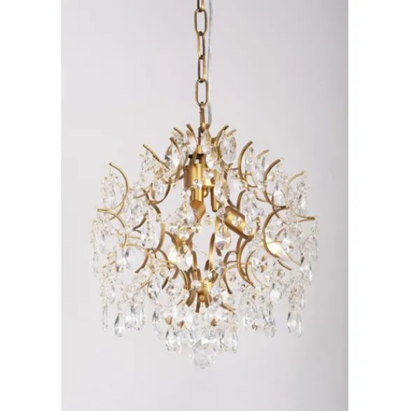 Norrsken Design Kristallkrona Kate Borstad Mässing 34cm