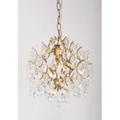 Norrsken Design Kristallkrona Kate Borstad Mässing 34cm