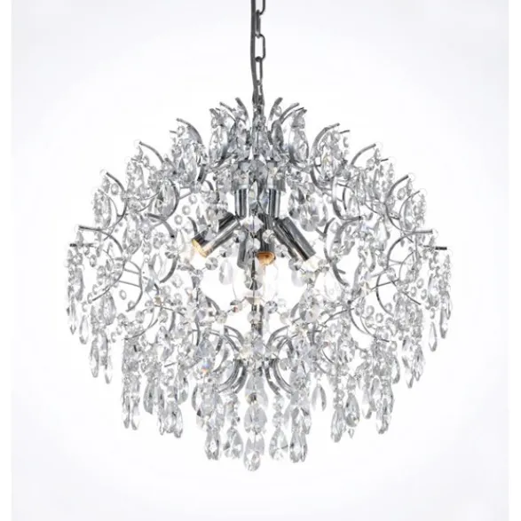 Norrsken Design Kristallkrona Kate Krom 48cm