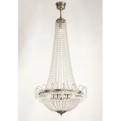 Norrsken Design Kristallkrona Lang Antikmässing 47cm