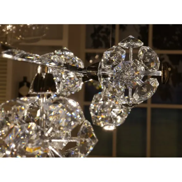 Norrsken Design Kristallkrona Love Krom 100cm