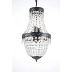 Norrsken Design Kristallkrona Morsamt Liten Antiksilver 26cm