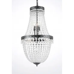 Norrsken Design Kristallkrona Morsamt Stor Antiksilver 40cm