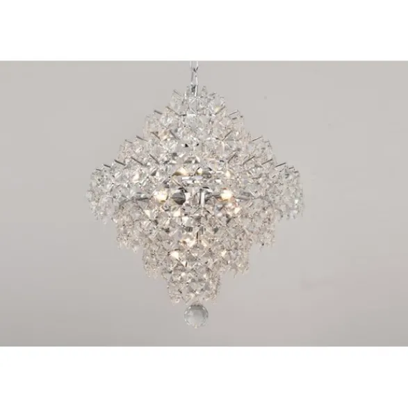 Norrsken Design Kristallkrona Silvia Krom 40cm