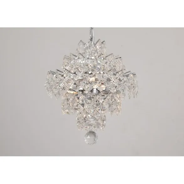 Norrsken Design Kristallkrona Silvia Krom 26cm