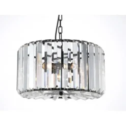 Norrsken Design Kristallkrona Young Svartlackerad 38cm