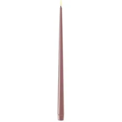 Deluxe Kronljus-LED shiny 2-pack ljuslila 38 cm