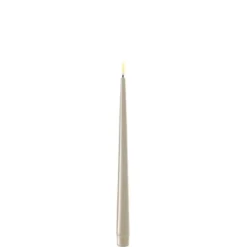Deluxe Kronljus-LED shiny 2-pack sand 28 cm