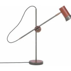 Konsthantverk Kusk bordslampa, järnoxid/brun