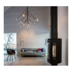 Örsjö Belysning Kvist 16 taklampa, råmässing 130cm