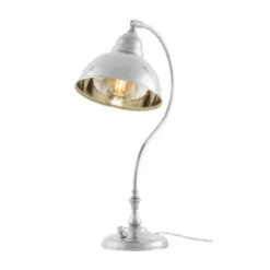 Karlskrona Lampfabrik Lagerlöf Bordslampa, Förnicklad mässing