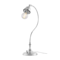Karlskrona Lampfabrik Lagerlöf Bordslampa, Förnicklad mässing