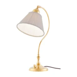 Karlskrona Lampfabrik Lagerlöf Bordslampa, Polerad mässing