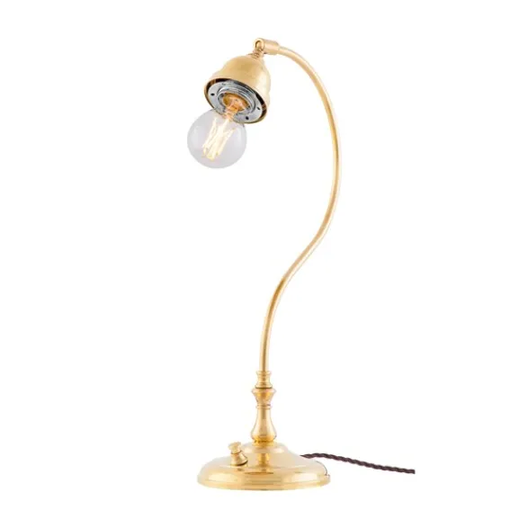 Karlskrona Lampfabrik Lagerlöf Bordslampa, Polerad mässing