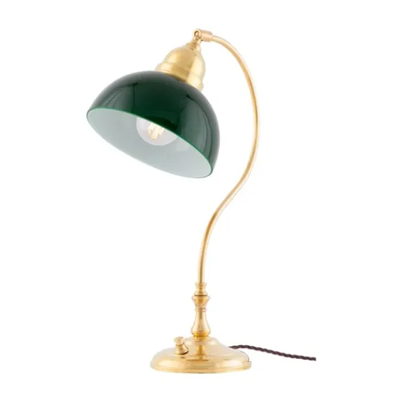 Karlskrona Lampfabrik Lagerlöf Bordslampa, Polerad mässing
