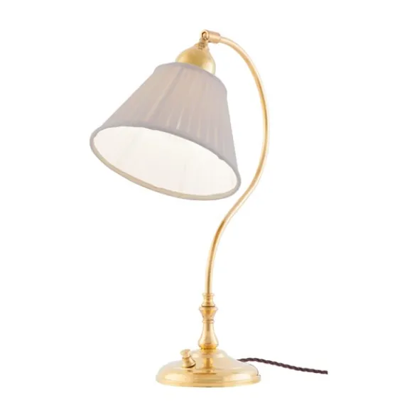 Karlskrona Lampfabrik Lagerlöf Bordslampa, Polerad mässing