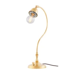 Karlskrona Lampfabrik Lagerlöf Bordslampa, Polerad mässing