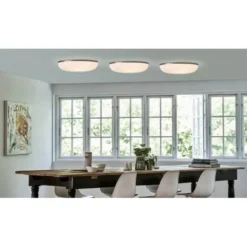 Le Klint Lamella plafond vägg/tak, vit/aluminium 35cm