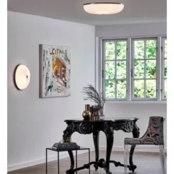 Le Klint Lamella plafond vägg/tak, vit/aluminium 35cm