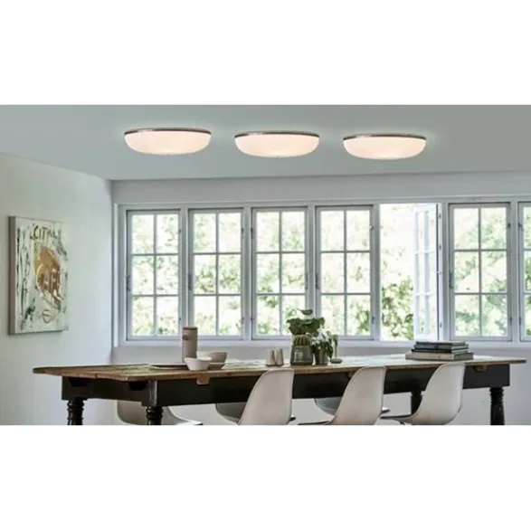 Le Klint Lamella plafond vägg/tak, vit/guld 50cm