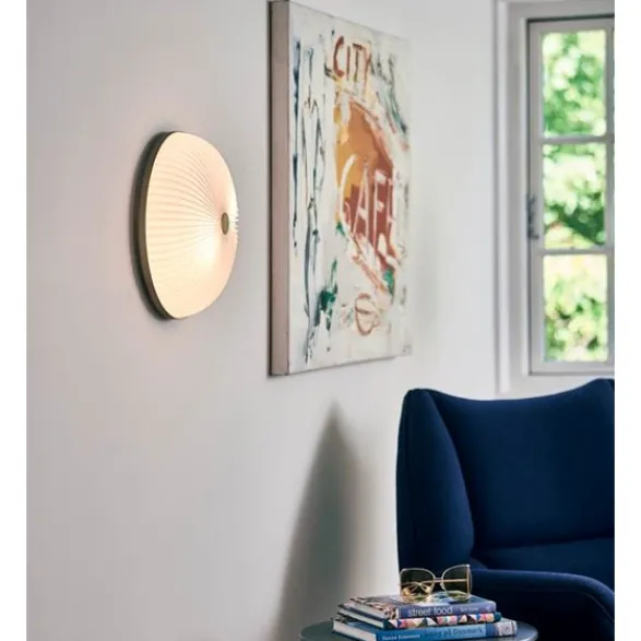 Le Klint Lamella plafond vägg/tak, vit/guld 50cm