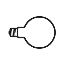 FLOS Lampadina LED-lampa glob E27 125mm 2W