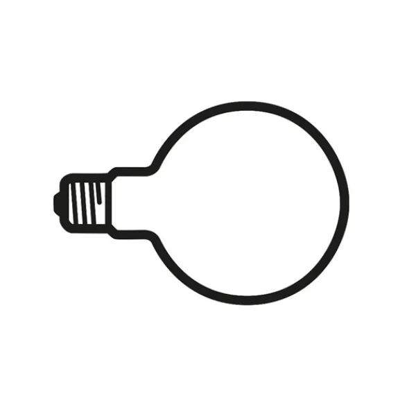 FLOS Lampadina LED-lampa glob E27 125mm 2W
